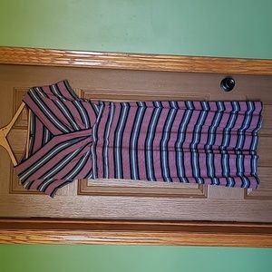 *5 for $10* Talbots Striped Midi Dress Size M